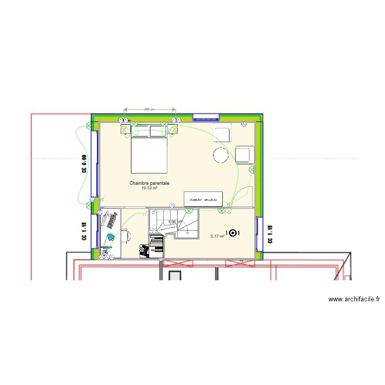 julie Fèvre circuits lumière. Plan de 0 pièce et 0 m2