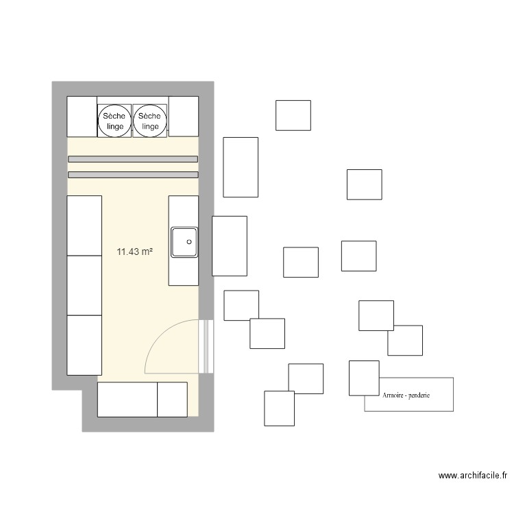 buanderie final2. Plan de 0 pièce et 0 m2