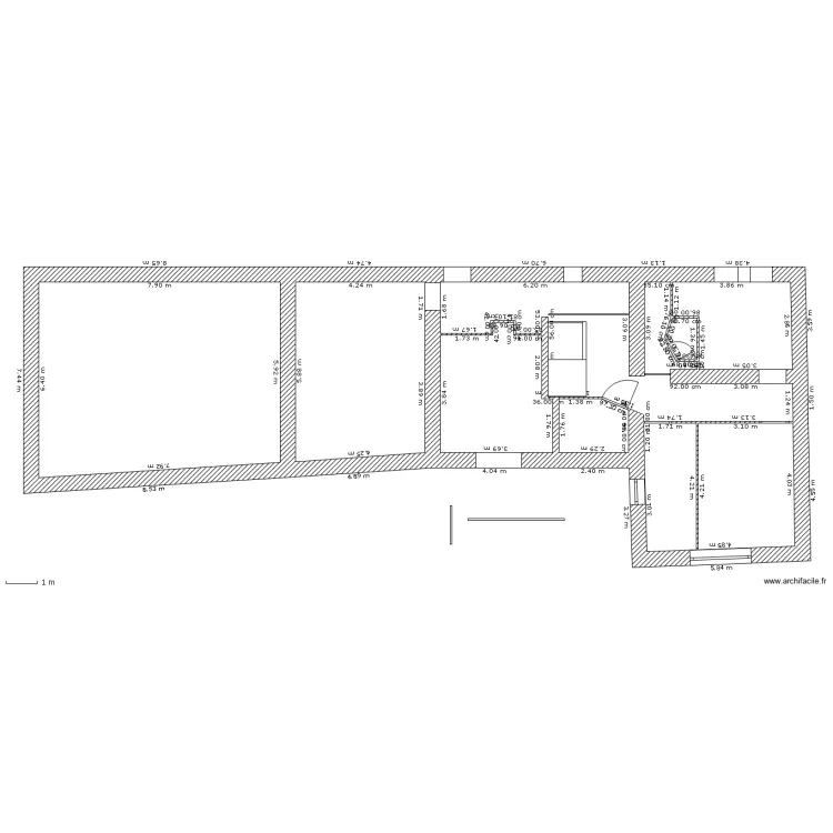 Chamberthaud 1er Etage Etat des lieux simplifi&eacute;. Plan de 