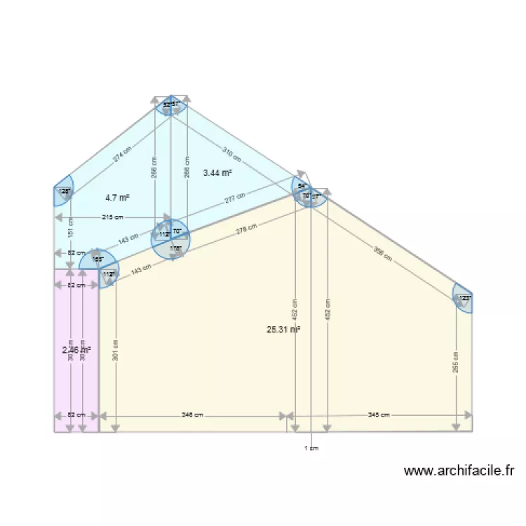 FACADE NORD &eacute;. Plan de 
