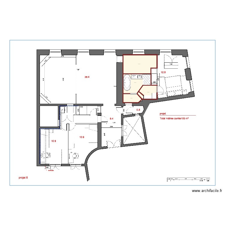 Plan nv placard 170. Plan de 0 pièce et 0 m2