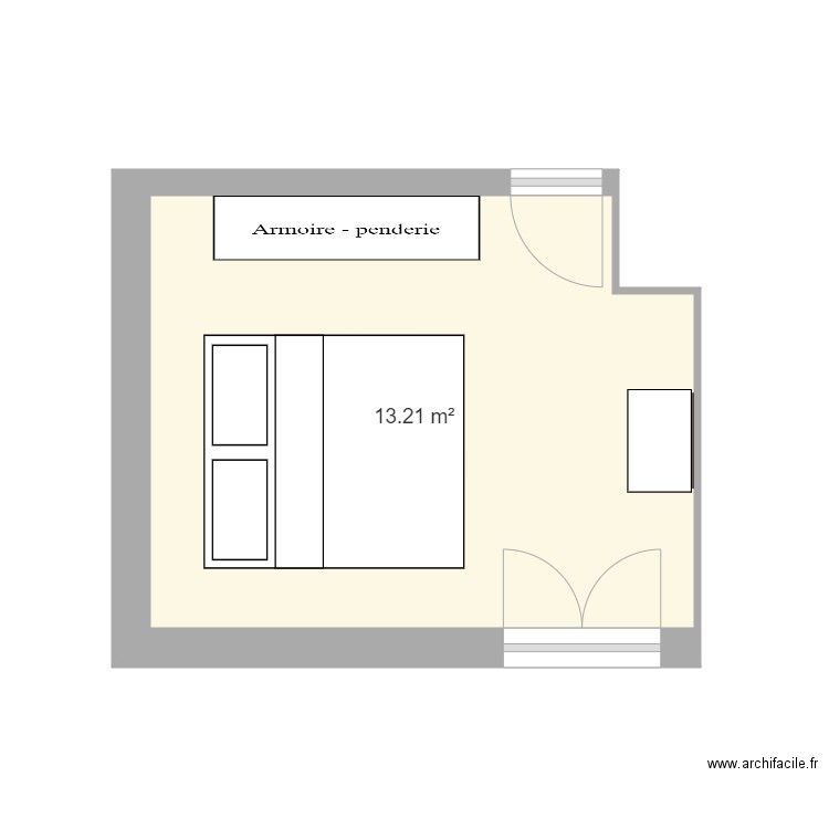 chambre. Plan de 0 pièce et 0 m2