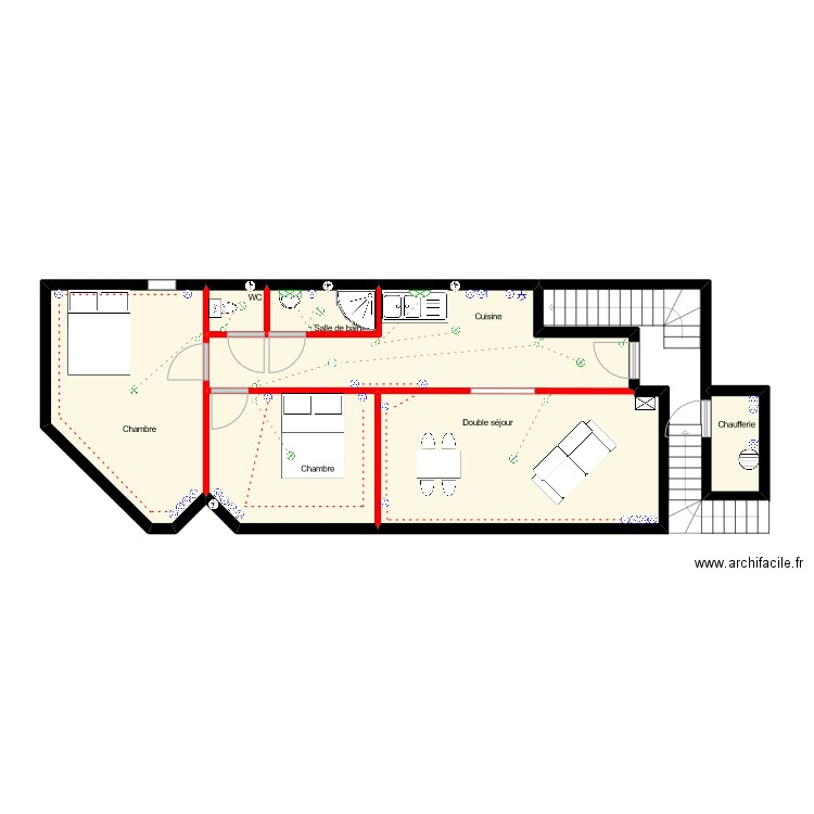 cerny R+1. Plan de 0 pièce et 0 m2