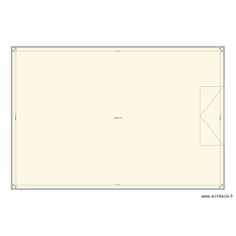 Hangar 200 m2. Plan de 0 pièce et 0 m2