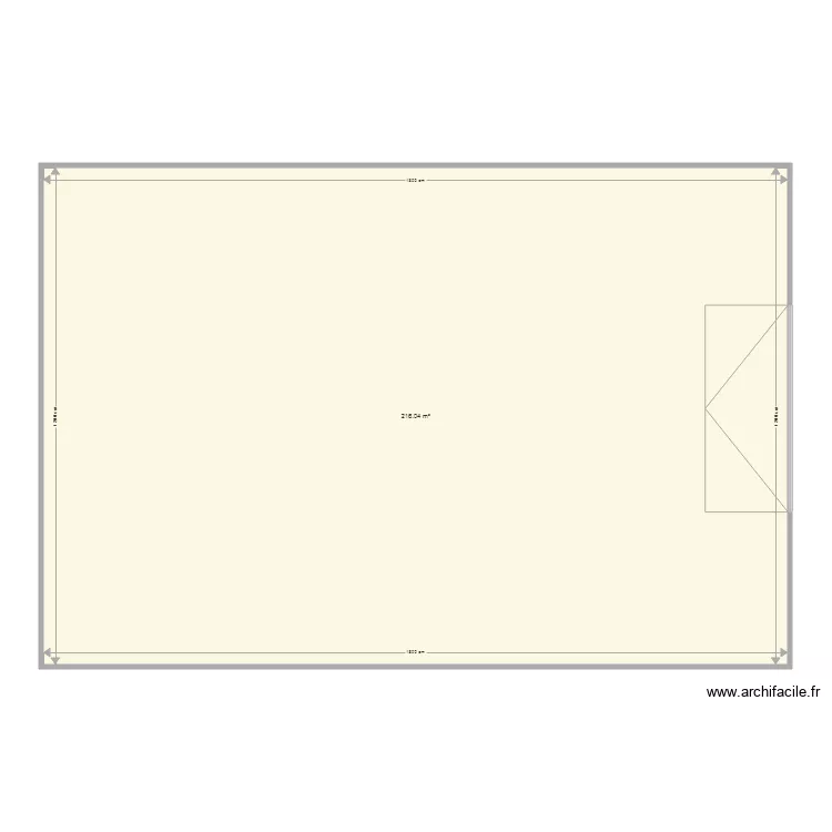 Hangar 200 m2. Plan de Hangar 200 m2. Plan de