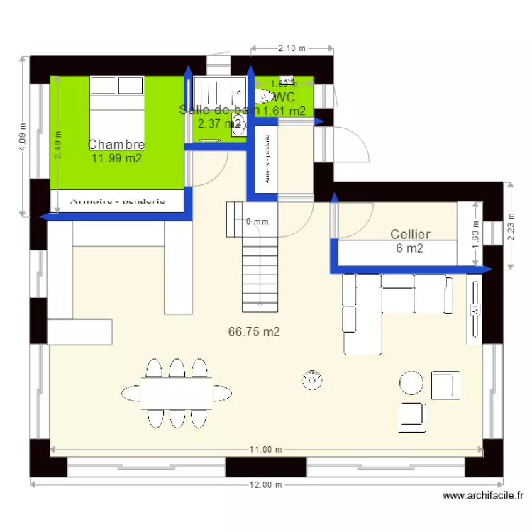 groisy 8 bis. Plan de 