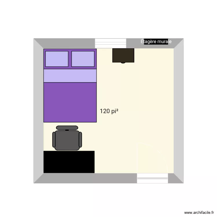 Chambre Autonomie . Plan de Chambre Autonomie . Plan de
