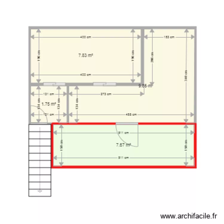 Garo mesures. Plan de 