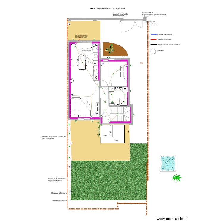 Plan aménagement jardin 3. Plan de 1 pièce et 0 m2