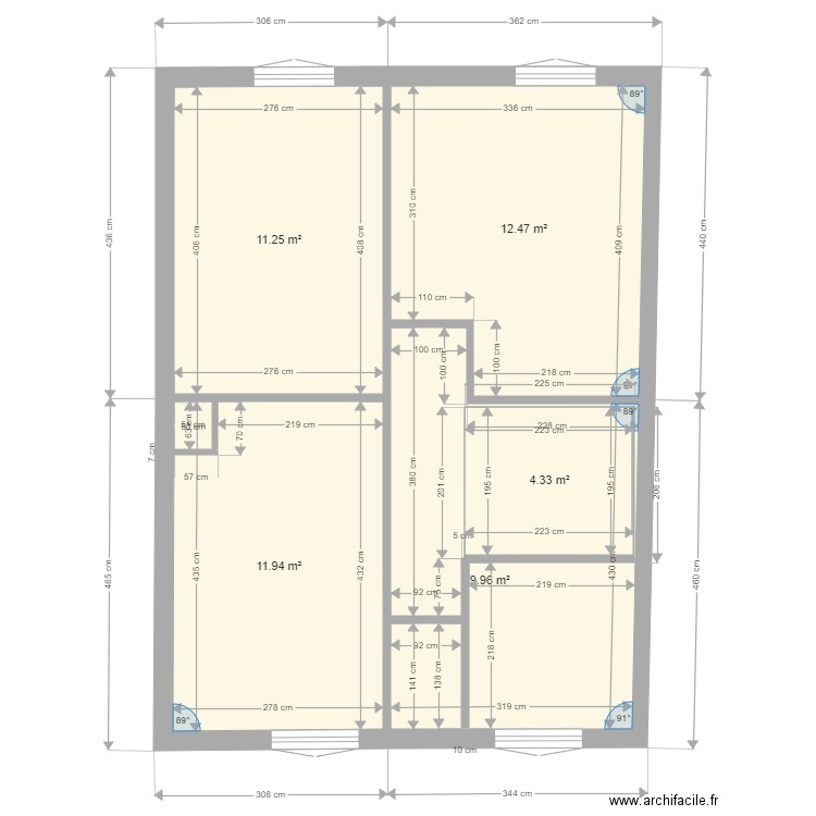 maison partagé J. Plan de 0 pièce et 0 m2