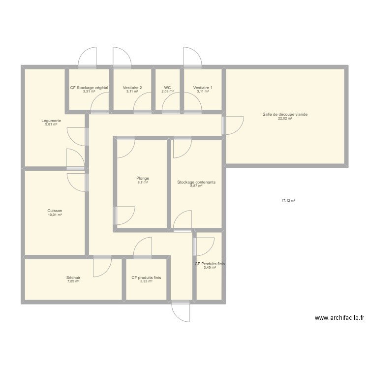 Atelier découpe. Plan de 0 pièce et 0 m2