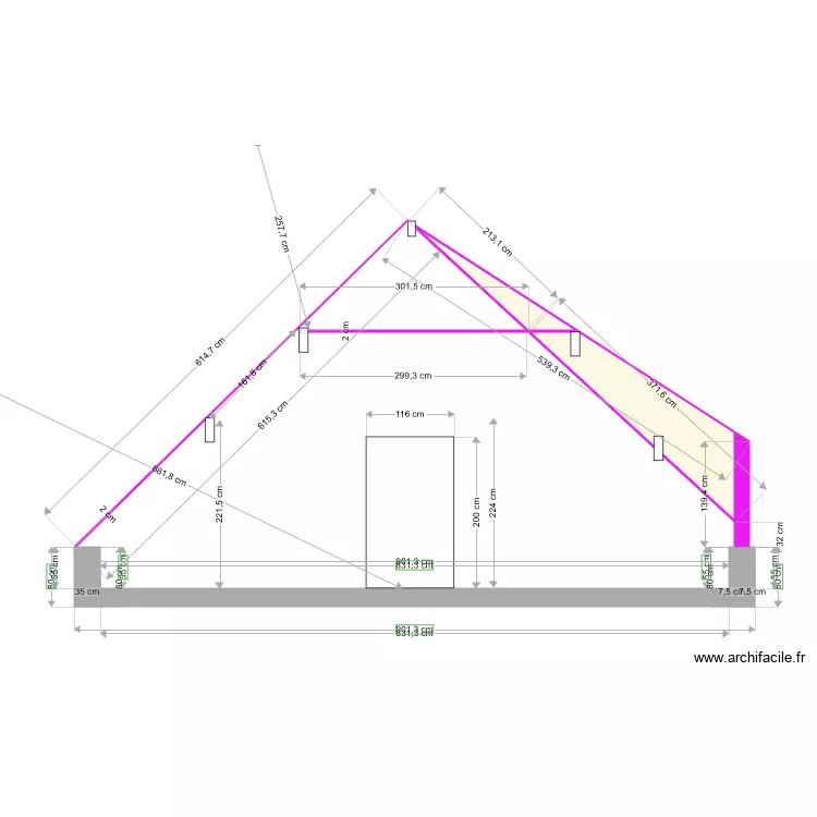 coupe a. Plan de coupe a. Plan de