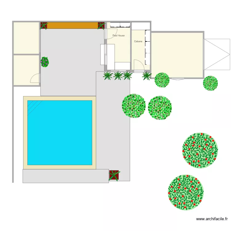 POOL HOUSE FULL. Plan de 