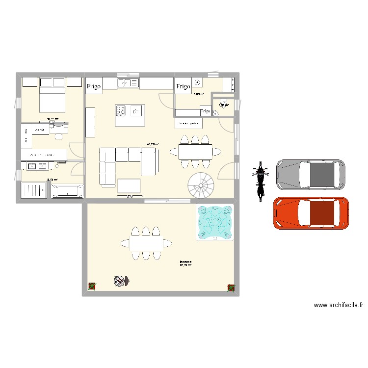 maison pauline et aurel. Plan de 14 pièces et 183 m2