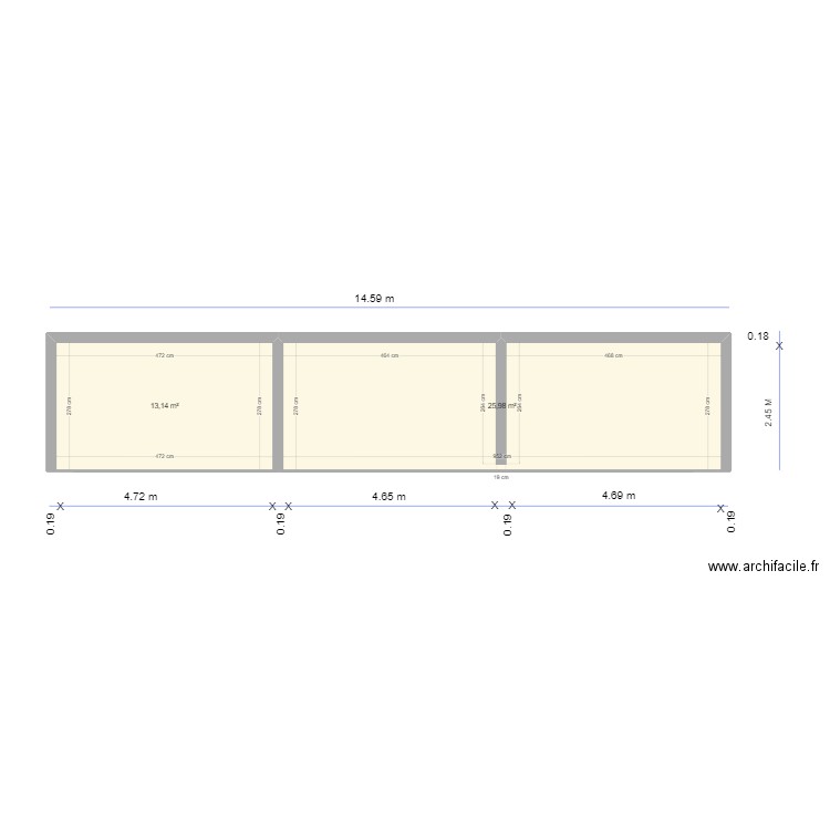 FACADE TERRASSE. Plan de 0 pièce et 0 m2