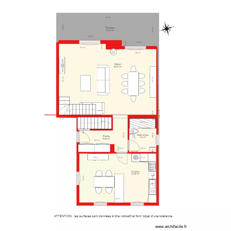 BI 2538 RDC. Plan de 