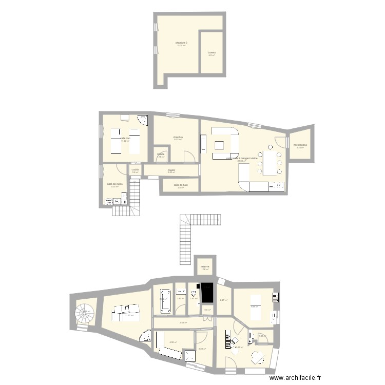 maison capes. Plan de 0 pièce et 0 m2