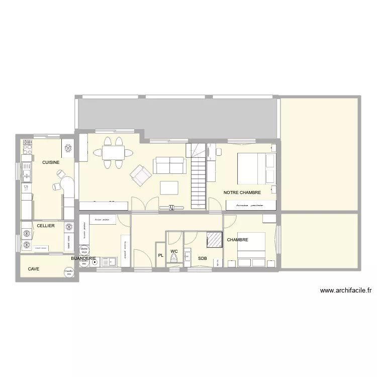 LA ROQUE SB ET BB AGRANDISSEMENT. Plan de 