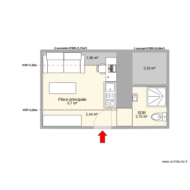 75 BELLAMY LOT 9. Plan de 6 pièces et 18 m2