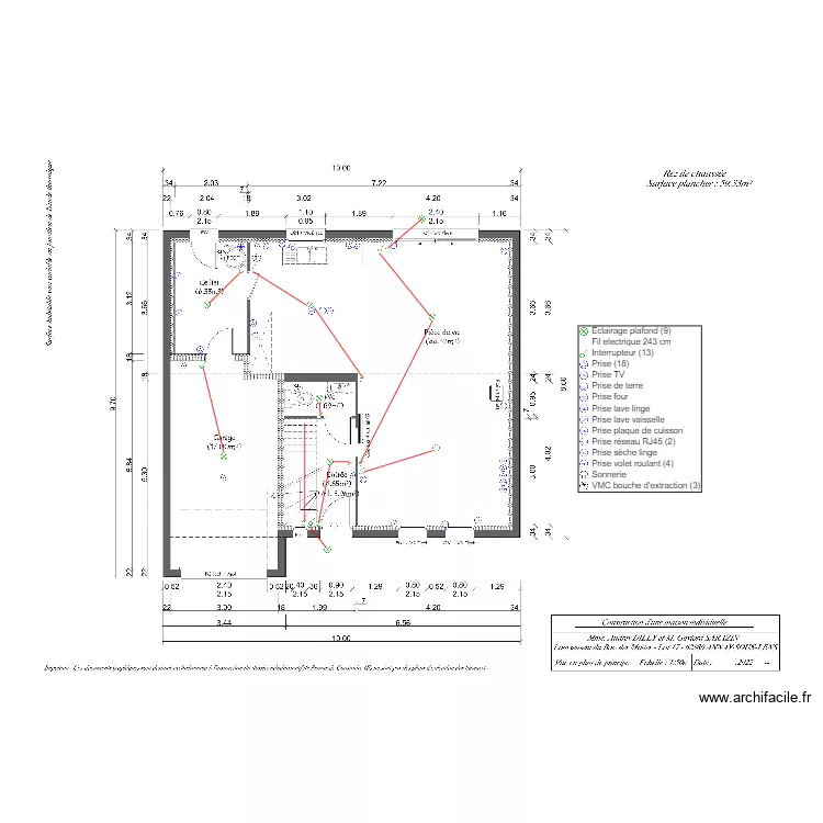 SARAZIN DILLY RDC. Plan de SARAZIN DILLY RDC. Plan de
