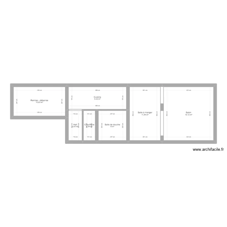 farciennes rdc. Plan de 