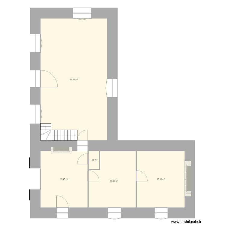 MOULIN RdC. Plan de 0 pièce et 0 m2