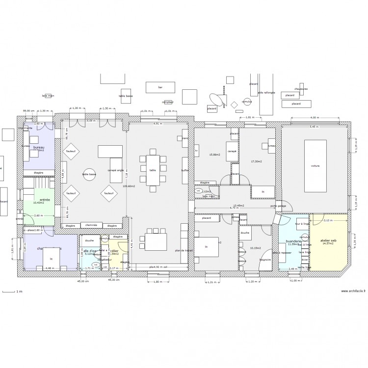 tres grd changement. Plan de 0 pièce et 0 m2