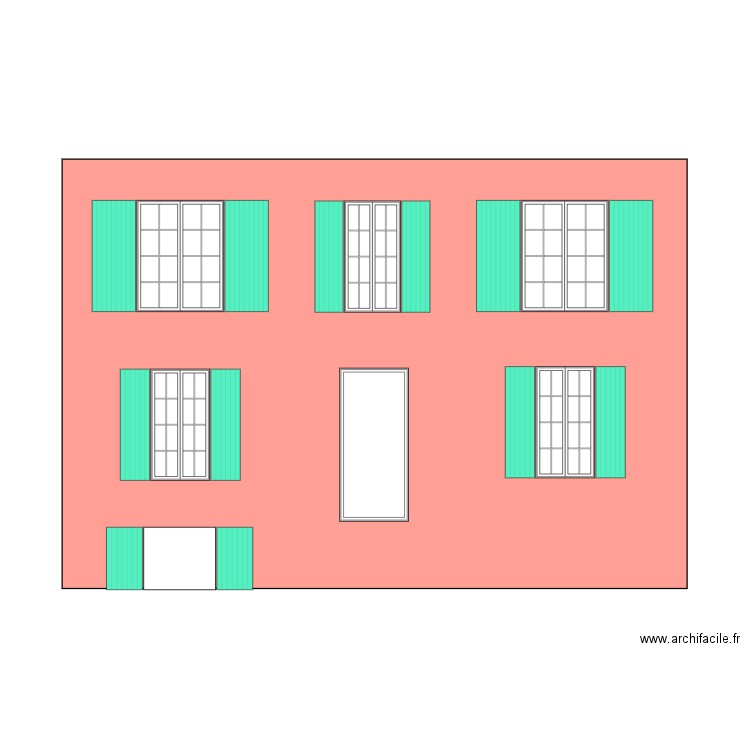 Facade Est. Plan de 0 pièce et 0 m2