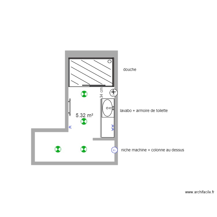 anne. Plan de 0 pièce et 0 m2