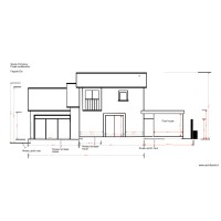 Studio Picholine Projet 02 18 2 surr&eacute;l&eacute;vation Fa&ccedil;ade est  Pool house