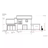 Studio Picholine Projet 02 18 2 surr&eacute;l&eacute;vation Fa&ccedil;ade est  Pool house