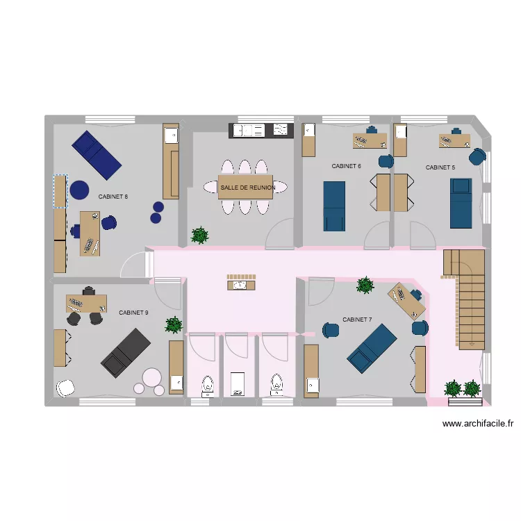 Centre m&eacute;dical 1 ER ETAGE. Plan de 