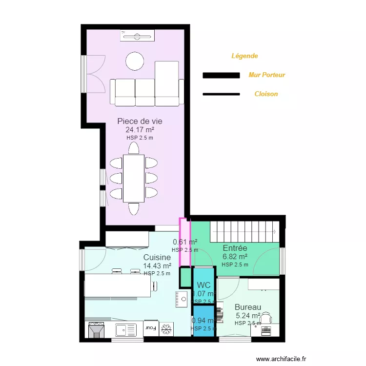 CHARIFI Claire Maison. Plan de 