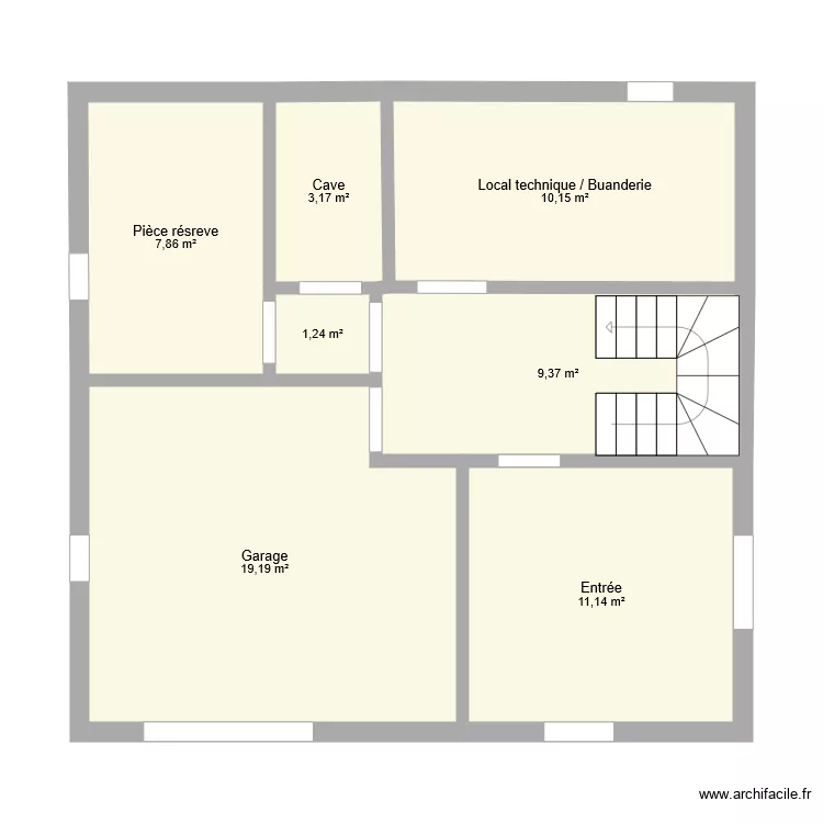 Plan Rez sans meuble. Plan de Plan Rez sans meuble. Plan de