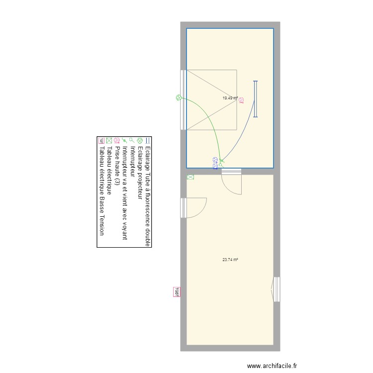 garage benjamin F. Plan de 0 pièce et 0 m2