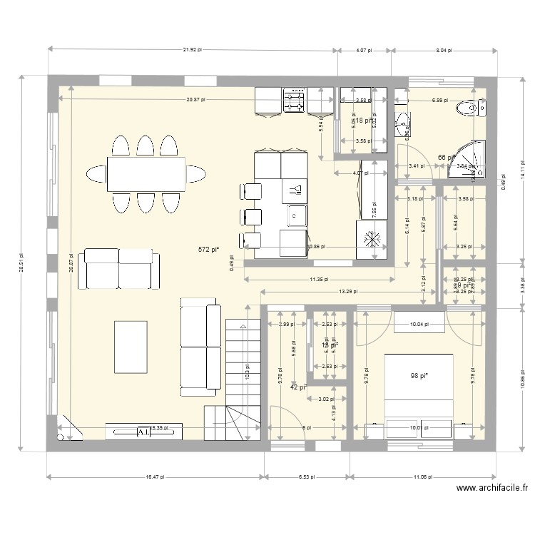 Plan 1. Plan de 0 pièce et 0 m2