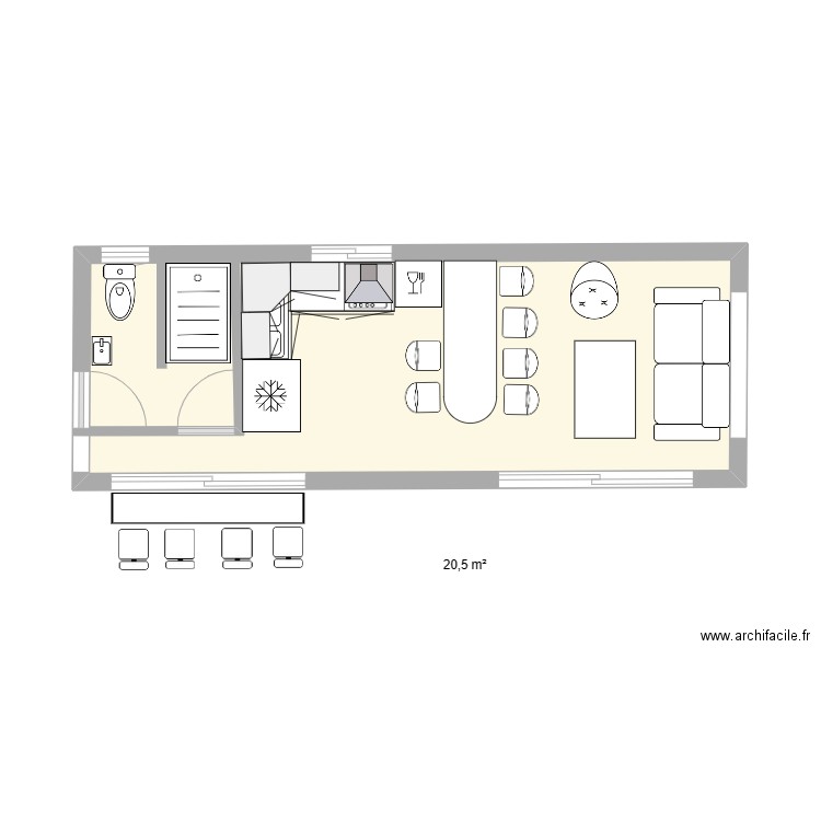  POOL HOUSE 8,30 X 3 = 24,90 M2 (25)....... Plan de 0 pièce et 0 m2