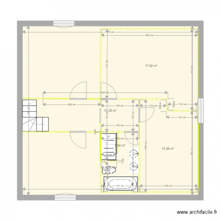 BEAUGENDRE. Plan de 0 pièce et 0 m2