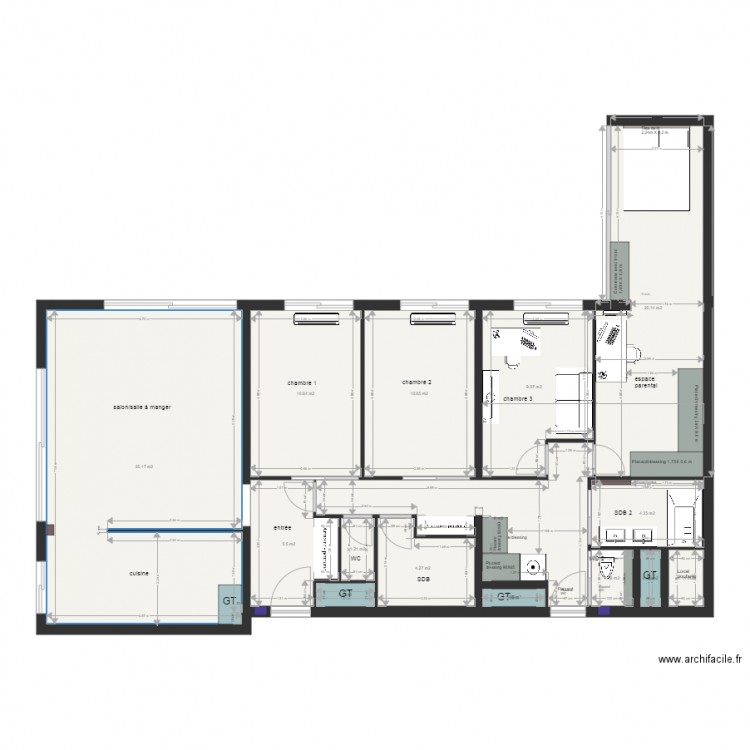 Plan définitif LAMY V3. Plan de 0 pièce et 0 m2