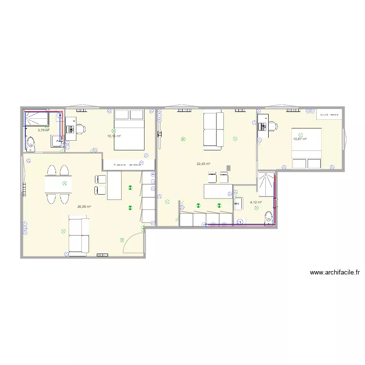 plan KURSAAL 1ere etage tour. Plan de 