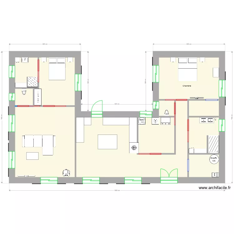 Maison Charente U 4. Plan de 