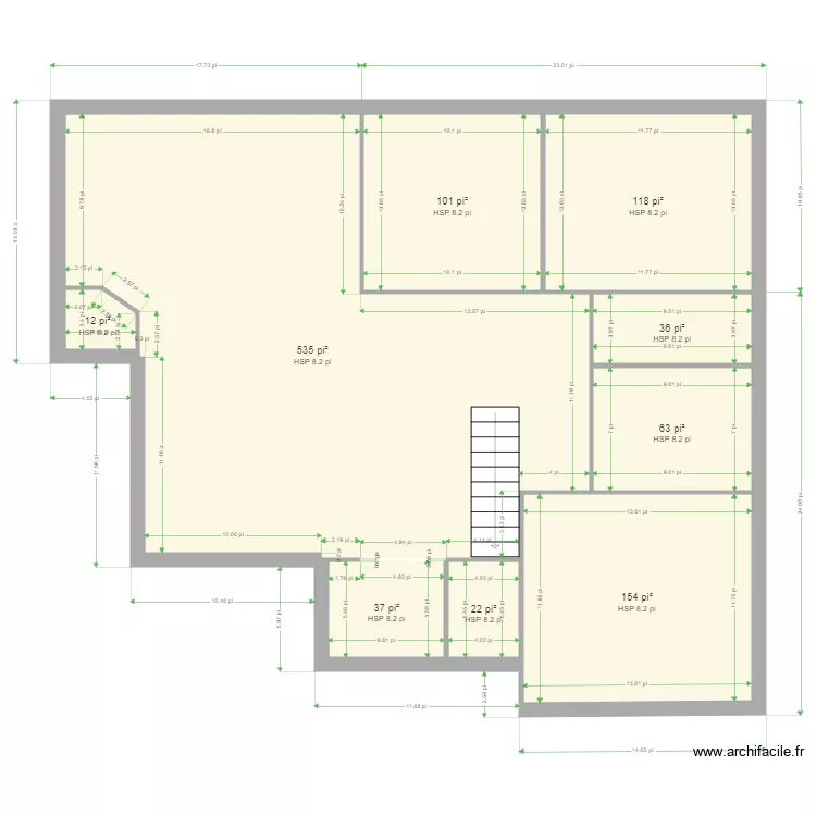 alex et melanie. Plan de 
