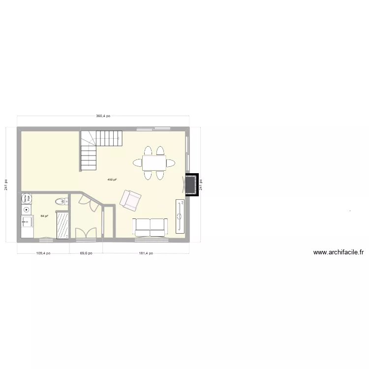 Monier. Plan de 2 et 49 m² Monier. Plan de 2 et 49 m²