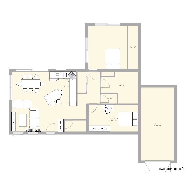 Maison 1. Plan de 0 pièce et 0 m2