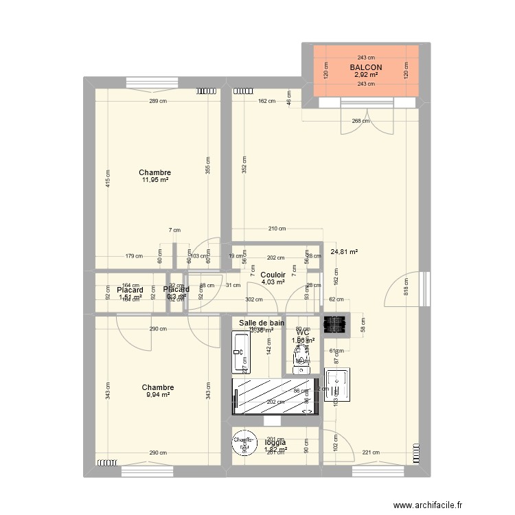 capobianco fouquet g10. Plan de 11 pièces et 62 m2