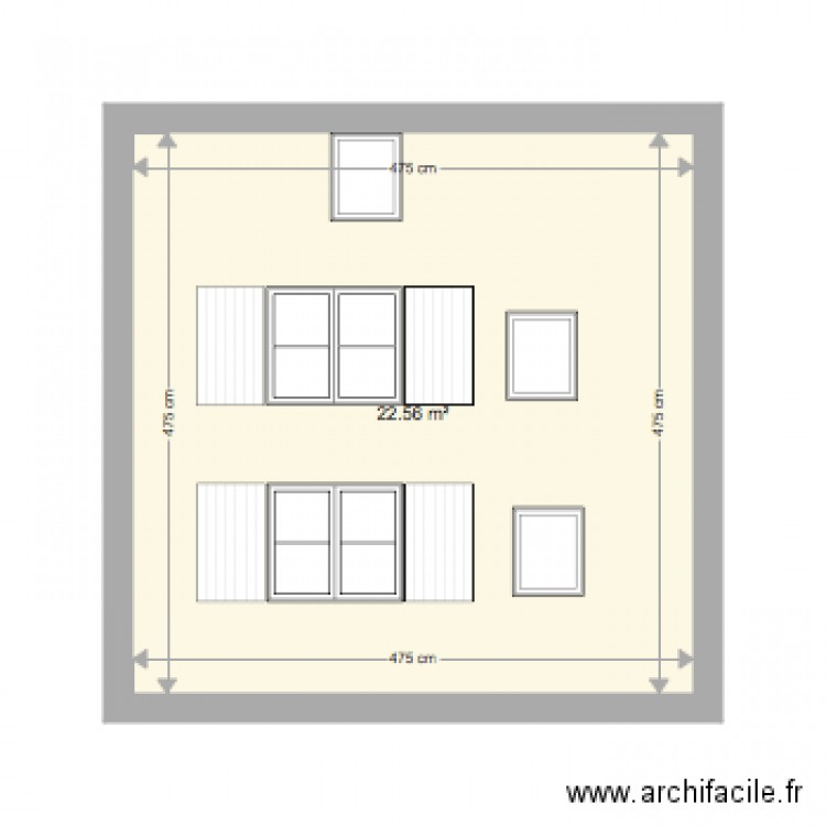 facade . Plan de 0 pièce et 0 m2