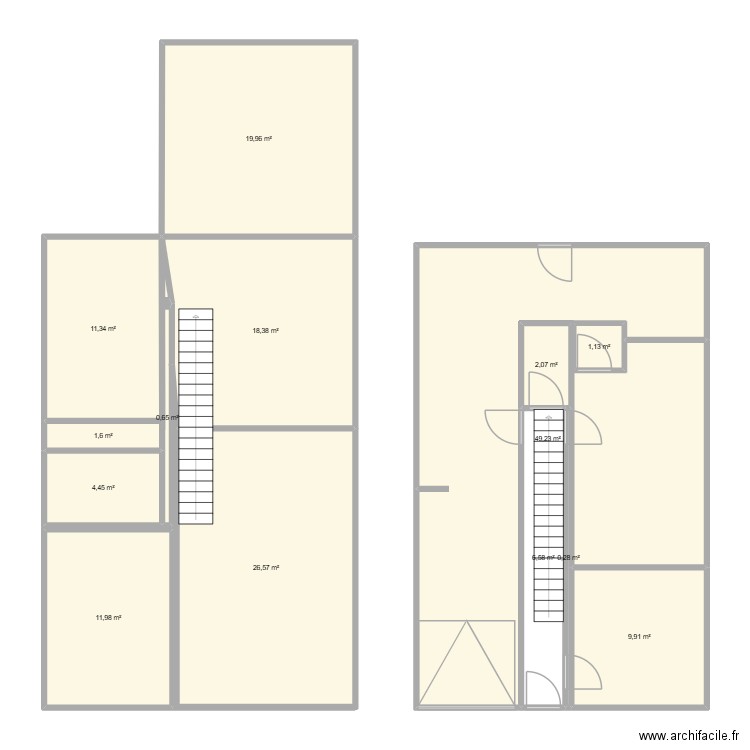plan saint vincent de paul. Plan de 14 pièces et 164 m2