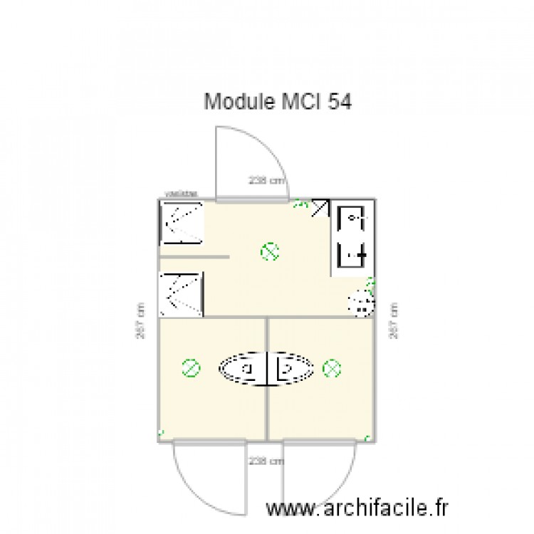 Module MCI 54 . Plan de 0 pièce et 0 m2