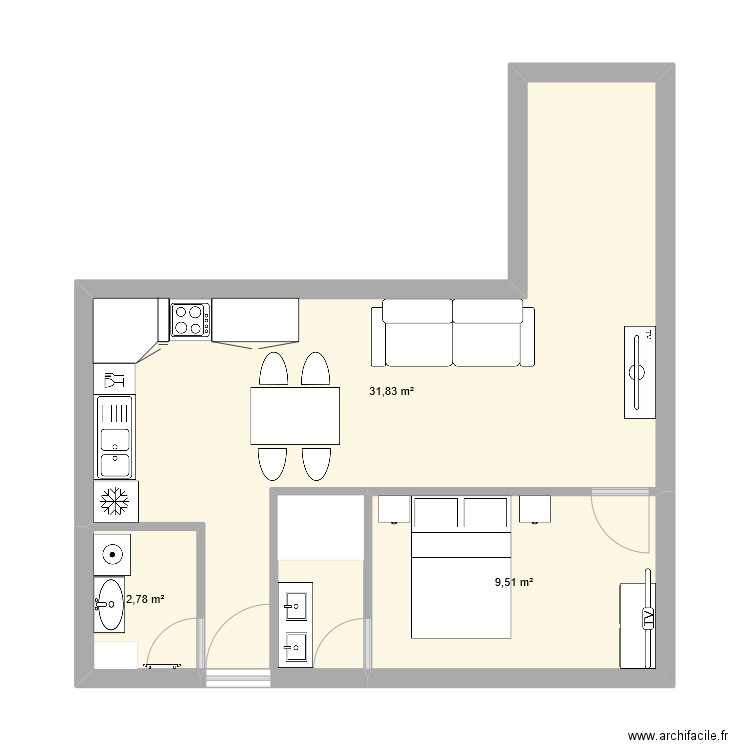 RDC. Plan de 0 pièce et 0 m2