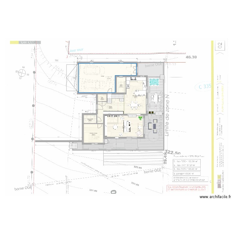 Test2. Plan de 19 pièces et 307 m2